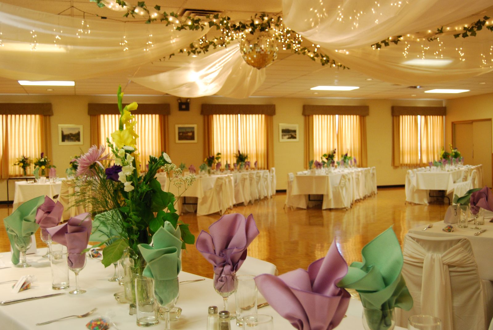 Photo of Rockmosa Hall decorated for a wedding
