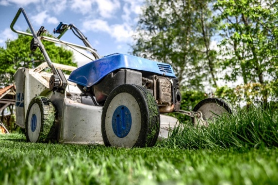 Picture of Lawnmower cutting grass